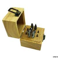 Hartmetall-Frässtifte-Set 10-tlg. mit Alu-Zahnung & 6 mm Schaftdurchmesser