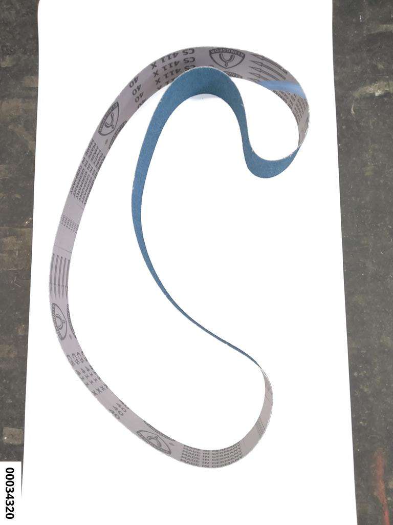 hansewerkzeug Hochleistungs-Schleifband 75x2000mm K40  "blau"  (für Stahl u. Edelstahl)