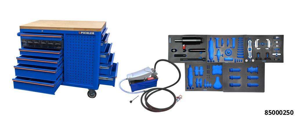 Mobile workbench with wheel bearing set GEN 2 & inserts