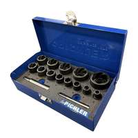 Ausdreher Set TWIST SOCKET, 15-tlg. 1/4":  6, 8, 10, 11, 12 mm 1/2": 13,14,15,17,19,21,24,27 mm