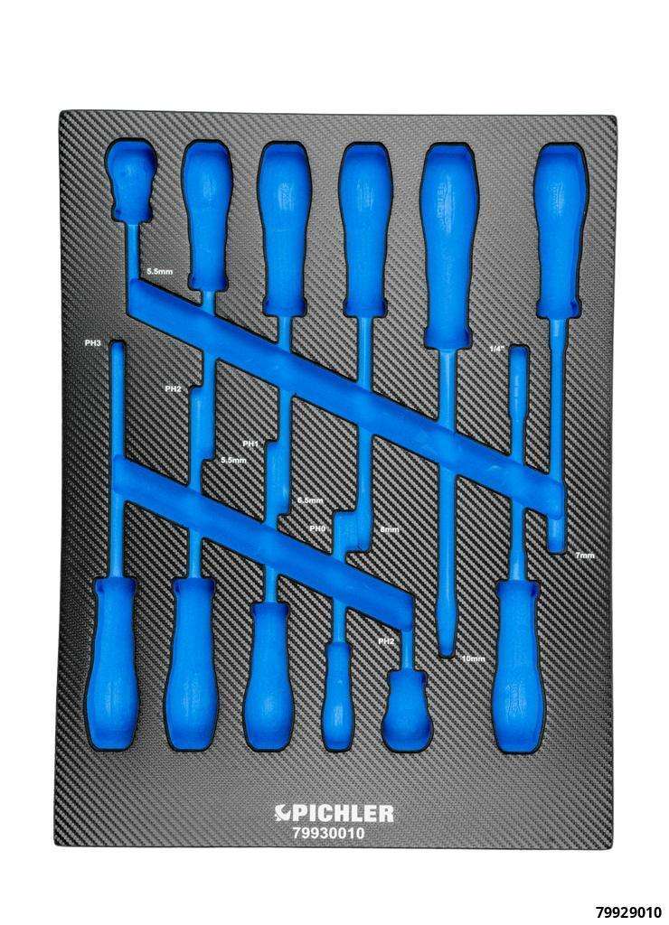 Einlage für 79930010 Schraubendreher Set, 12-tlg. - & + 376x495x32 mm