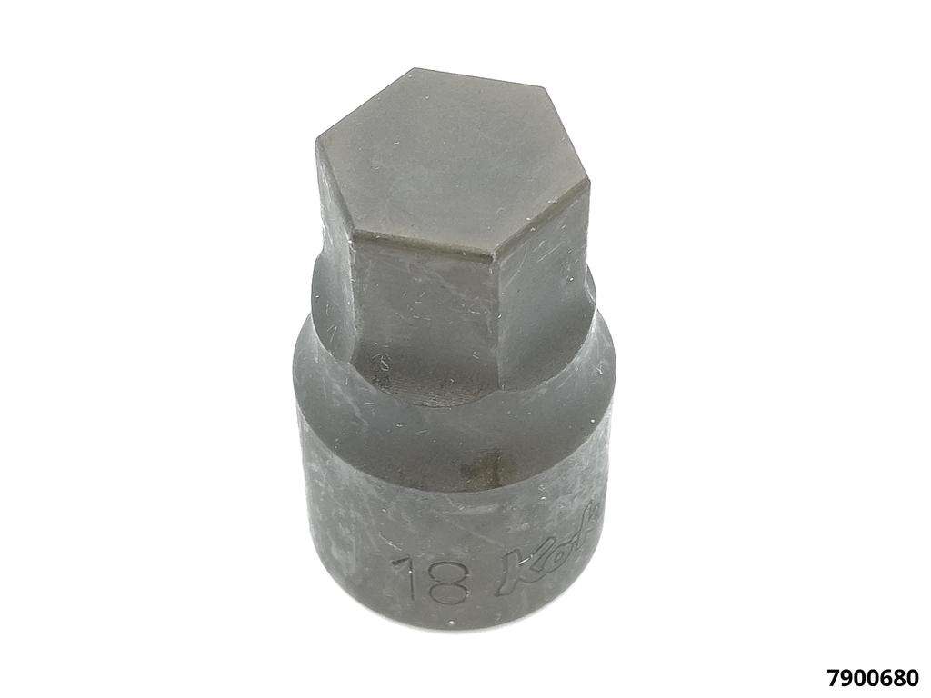 Innensechskant-Einsatz 4012M 1/2" Antrieb  SW 18 x 43