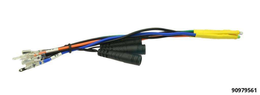 Aiguillage cosse de câble Nr.6a - 1x roug,bleu,ver, lamp LED sur 2,8mm plat m