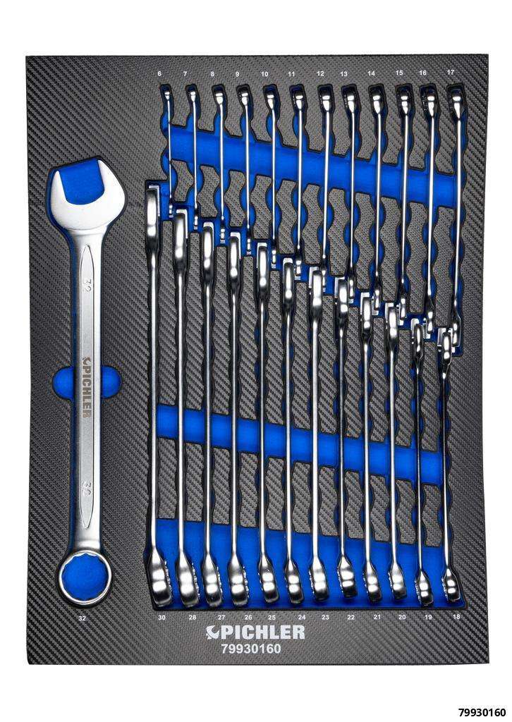 Ring Spanner Set, 25 pcs., 6-32 mm