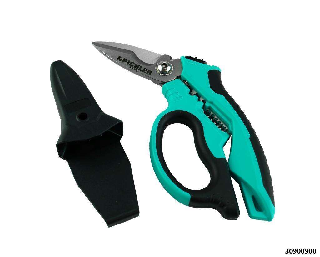 Industrial universal scissors type 1 with crimping and stripping function & Micro-serratedcutting edge