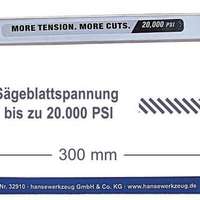 Bügelsäge 300mm inkl. SHSS-Bi-Metal l-Handsägeblatt