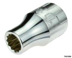 Socket 1/2", 12 Point, 10 mm