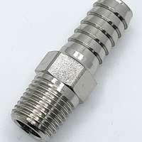 Stecknippel mit 1/4" Außengewinde 10mm Schlauch