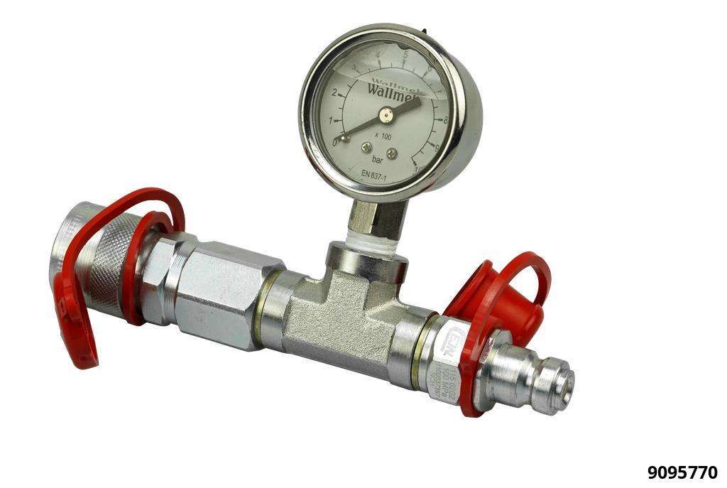 Manometer 0-800 Bar -  Ø 40mm für Hydraulikpumpen m. CEJN-Wallmekanschluss