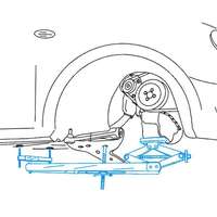 Universal under vehicle engine and gearbox support