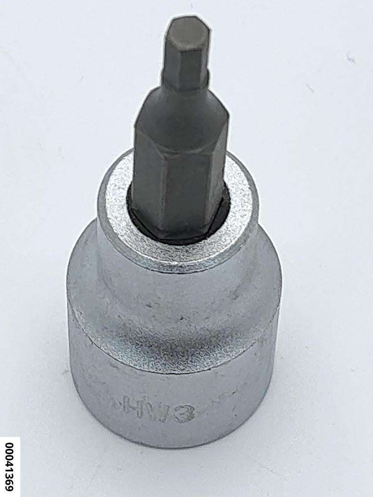 Steckschlüssel 3/8" für Innensechskantschrauben SW3, 22/48mm