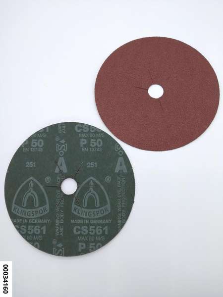 hansewerkzeug Vulkanfiberscheibe Form C 180mm Korn 50*