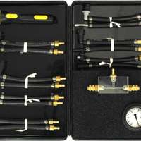 Pressure and negative pressure testing set