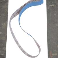 Hochleistungs-Schleifband 75x2000mm K60  "blau"  (für Stahl u. Edelstahl)