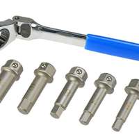 Special bits with flexible head ratcheting wrench 13 mm, 6 pcs.