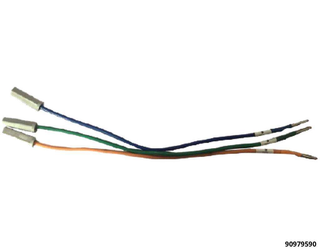 Kabelschuhverzweigung Nr.9 - 3fach 2,3mm Stift auf 2,3mm Buchse Ausgangskabel