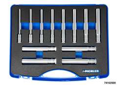 Durchgangssteckschlüssel-Set 3/8" 12-tlg.