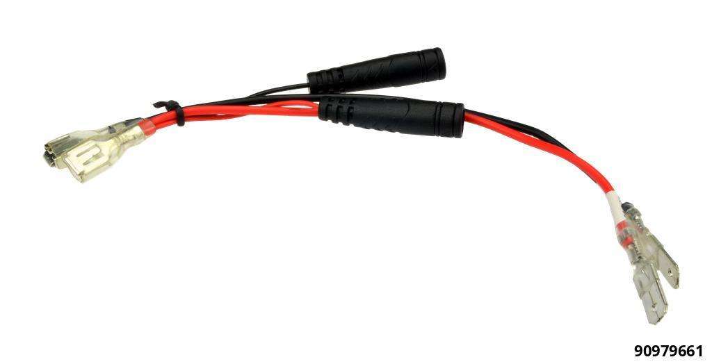 Aiguillage cosse de câble Nr.16a - 2x 6,3mm fem sur 6,3mm male av. 4,0mm banan