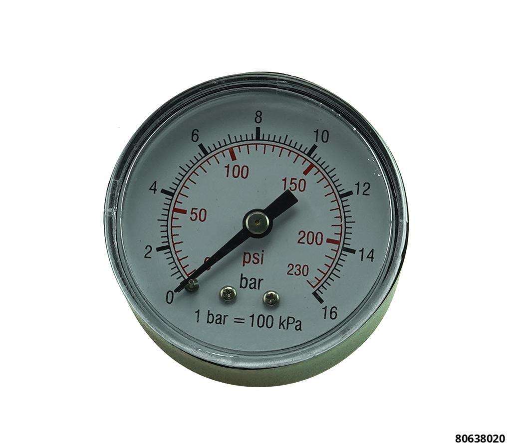 Manomètre 10 bars Diam:50mm pour purgeur de frein