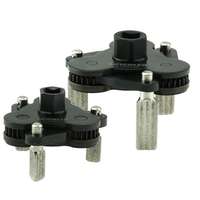 Universal oil filter clamp set, 2 pcs. 3 diamond-coated clamping jaws, right and left-handed