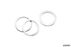 Refilling packs sealing rings M 15 Aluminium (10 pieces)