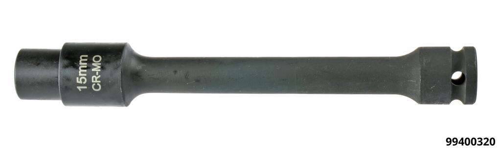 Steckschlüssel 6-kant 1/2" Impact 200mm Satz 12-tlg. SW10-SW21 mit Verriegelung