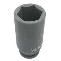 Socket hexagonal thin walled "Impact" SW 36 dünnwandig