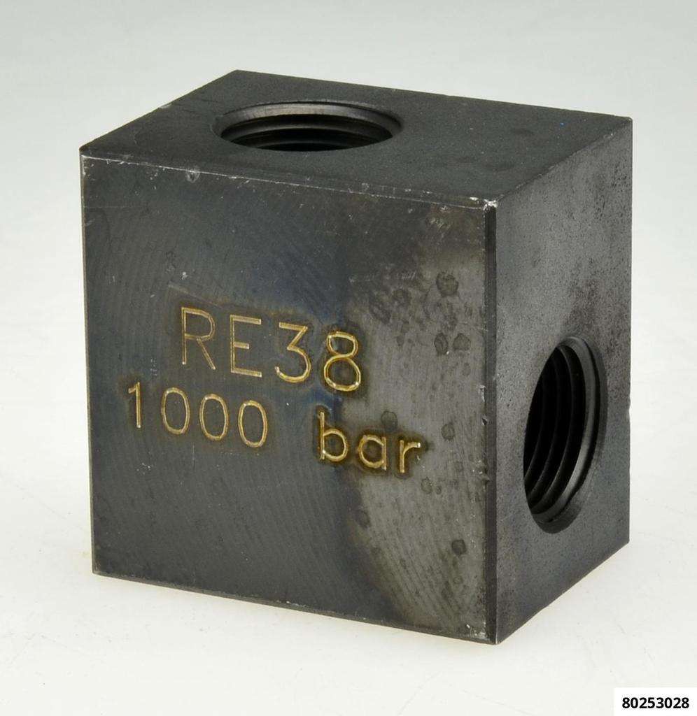 Hydrauliknippel Winkeladapter RE38 3/8" NPT