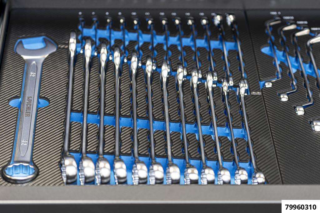 Tool Cabinet P36s, Color: BLACK, incl. tool assortment 558 pcs. "Expert"