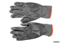 Werkstatt-Handschuh "Nylon-Strick Nitril"  Gr.6  (Teil-Nitril- Beschichtet,EN 388)  (VE 12 Paar)
