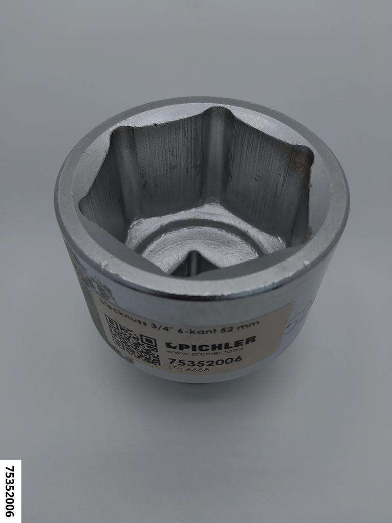 Stecknuss 3/4" 6-kant 52 mm