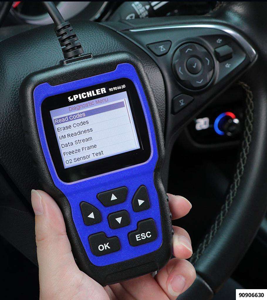 OBD2 Autodiagnose Scanner Pro, inkl. Batterietester, 12/24 V