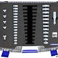 Universal bearing and bush driver set BASIC, 33 pc. Ø34mm-Ø55mm; Ø50 - 82mm