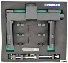 Achsmutternschlüssel "UNI" m.12 Einsätze verstellbar drm. 70mm-150mm Antrieb vierkant 3/4"