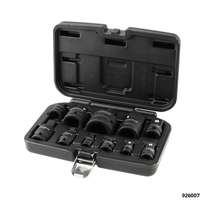 Jeu d'adaptateurs choc de 11 pcs, réducteurs et rotules 3/8", 1/2", 3/4"