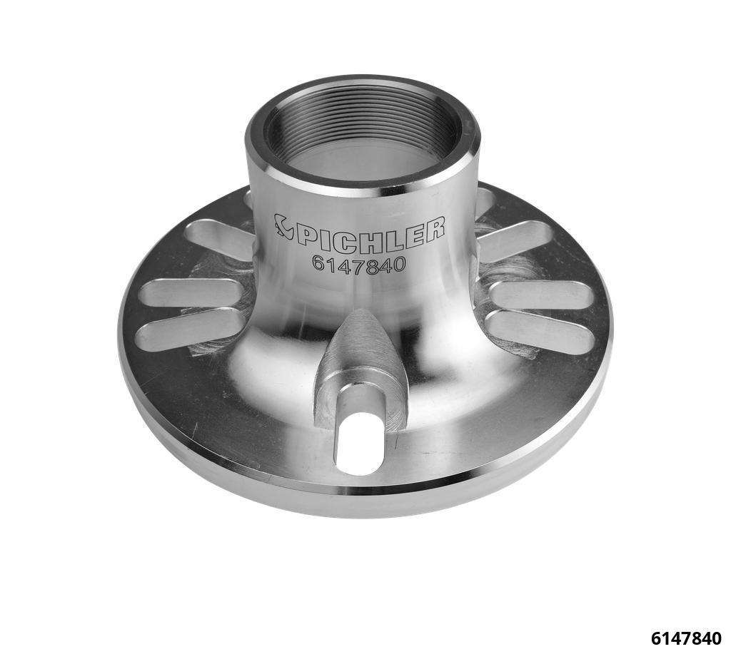 Grundgerät-Abziehflansch ohne Adapter und Zubehör Gewindeanpassung ab 01.2014