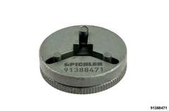 Bremskolben-Dreheinsatz UNIVERSAL mit 3 Zapfen verstellbar von Ø 9 - 25 mm Antrieb = 3/8" innenvierkant