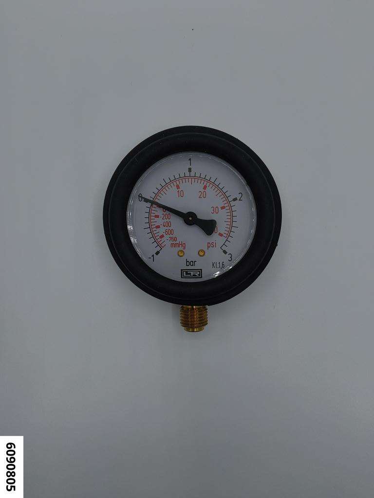 Manometer -1 bis 3 Bar 63 mm für Vakuumpumpe HV 90