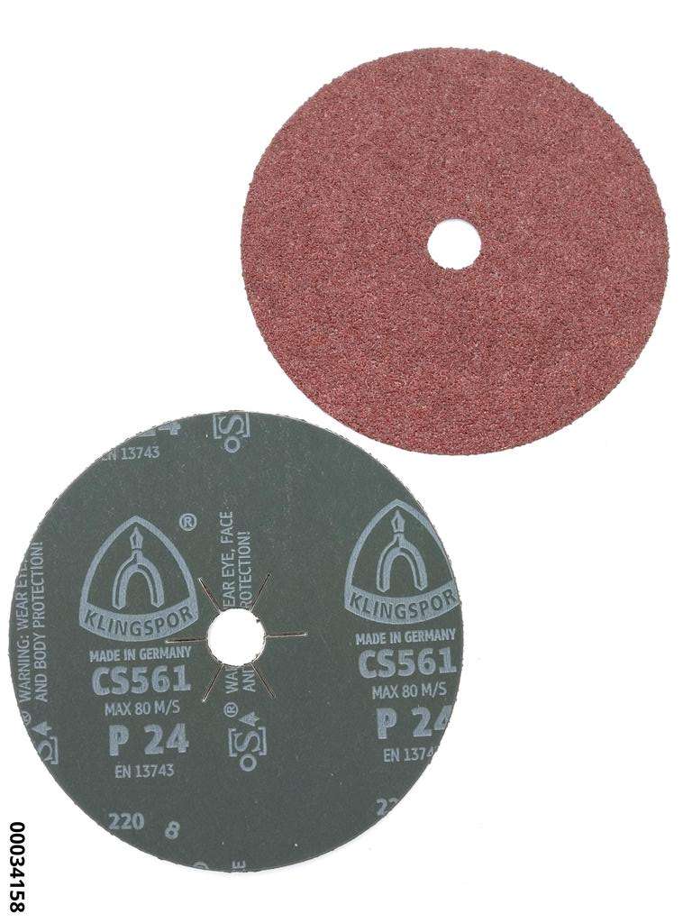 hansewerkzeug Vulkanfiberscheibe Form C 180 mm Korn 24