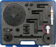 Jeu de démontage injecteur mod. UNI avec  Cylindre hydraulique creux 12t sans Jeu d‘adaptateurs (Bosch, Denso, Siemens, Delphi)