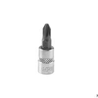 1/4" Steckschlüsseleinsatz, Kreuz, PZ2, Länge 37 mm