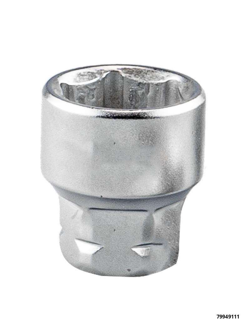 Socket 1/4", hex, extra short, 11 mm