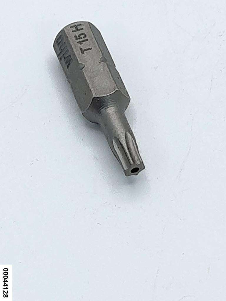 hansewerkzeug Bit 1/4" TX15 25mm m. Stirnlochbohrung