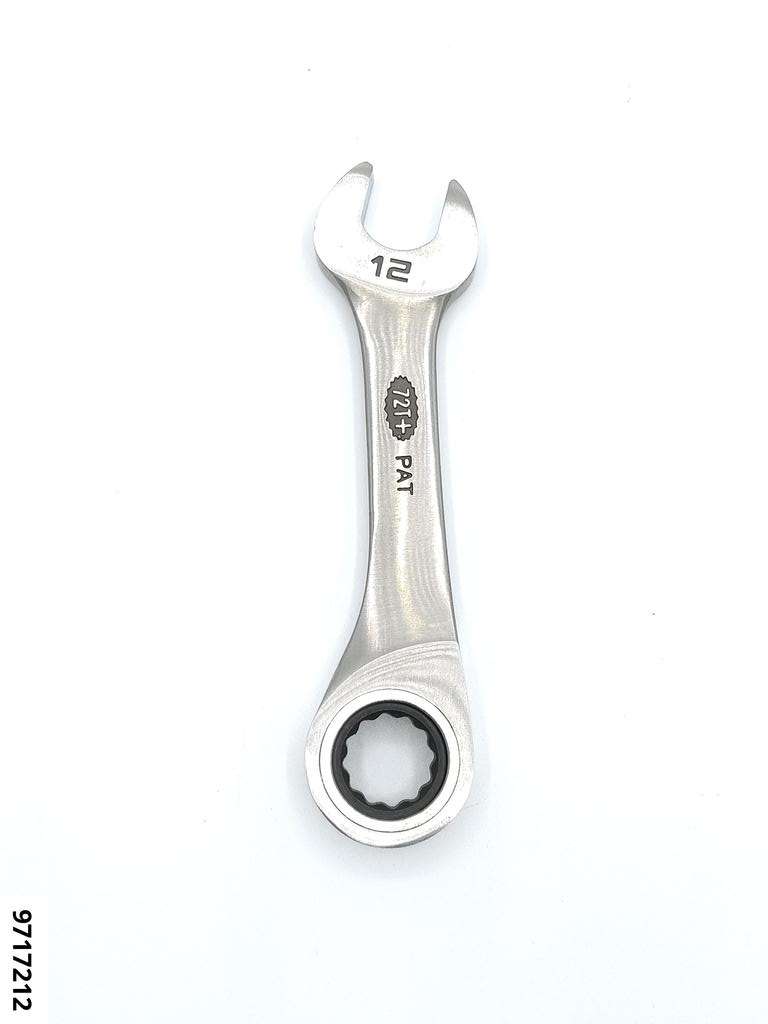 Ring-Maulschlüssel SW12 kurz mit 72-Zahn MULTIGEAR
