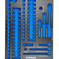 Einlage für 79930070 Steckschlüsselsatz 3/8", 64-tlg. 376x495x32 mm