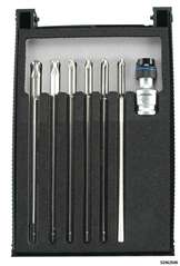 Embouts Torx avec têtes ovoïdes et support magnétique, jeu de 7 pcs.