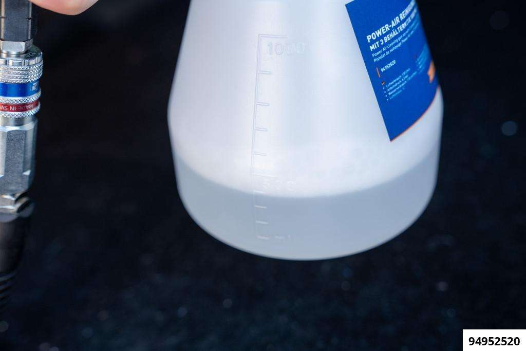 Power-Air Reinigungspistolenset mit 3 Behältern (1x 1000 ml & 2x 500 ml)