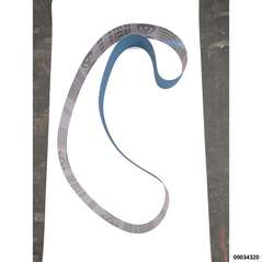 Hochleistungs-Schleifband 75x2000mm K40  "blau"  (für Stahl u. Edelstahl)