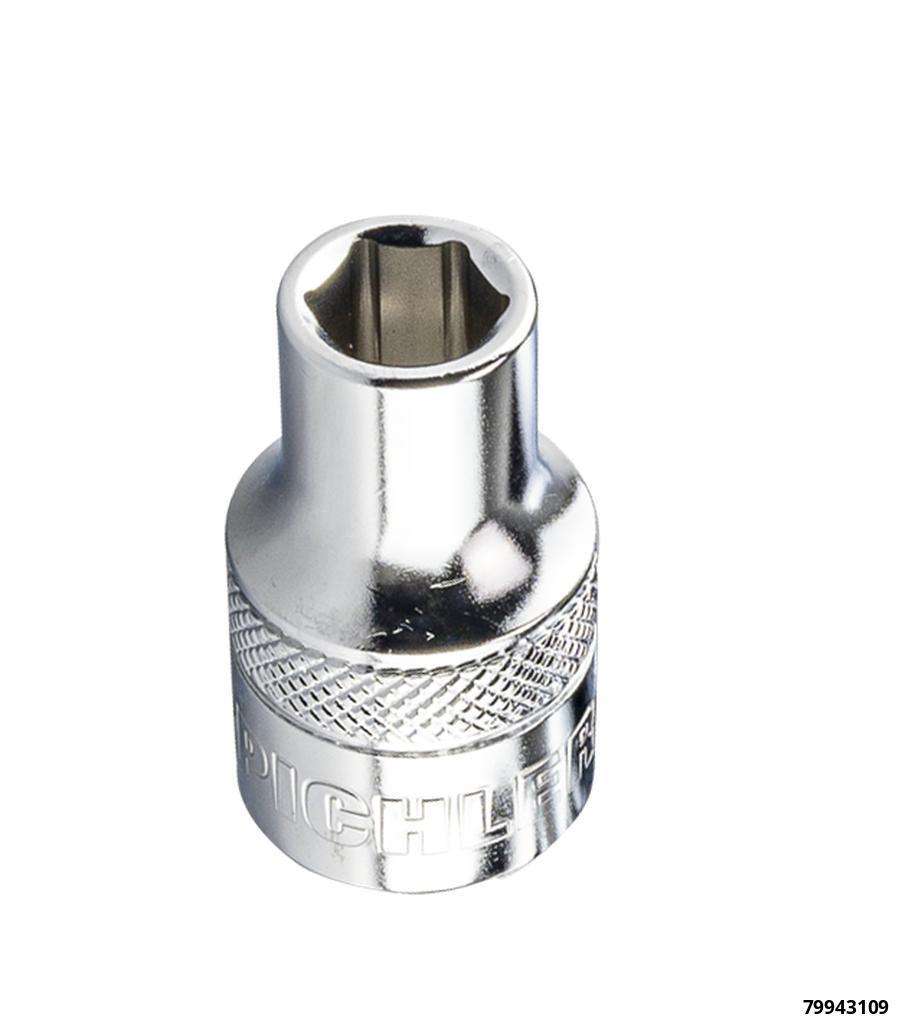 3/8" Steckschlüsseleinsatz, 6-kant, 9 mm