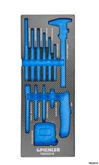 Einlage für 79930210 Zusatzwerkzeug Set, 13-tlg., inkl. Durchschläge 188x495x32 mm